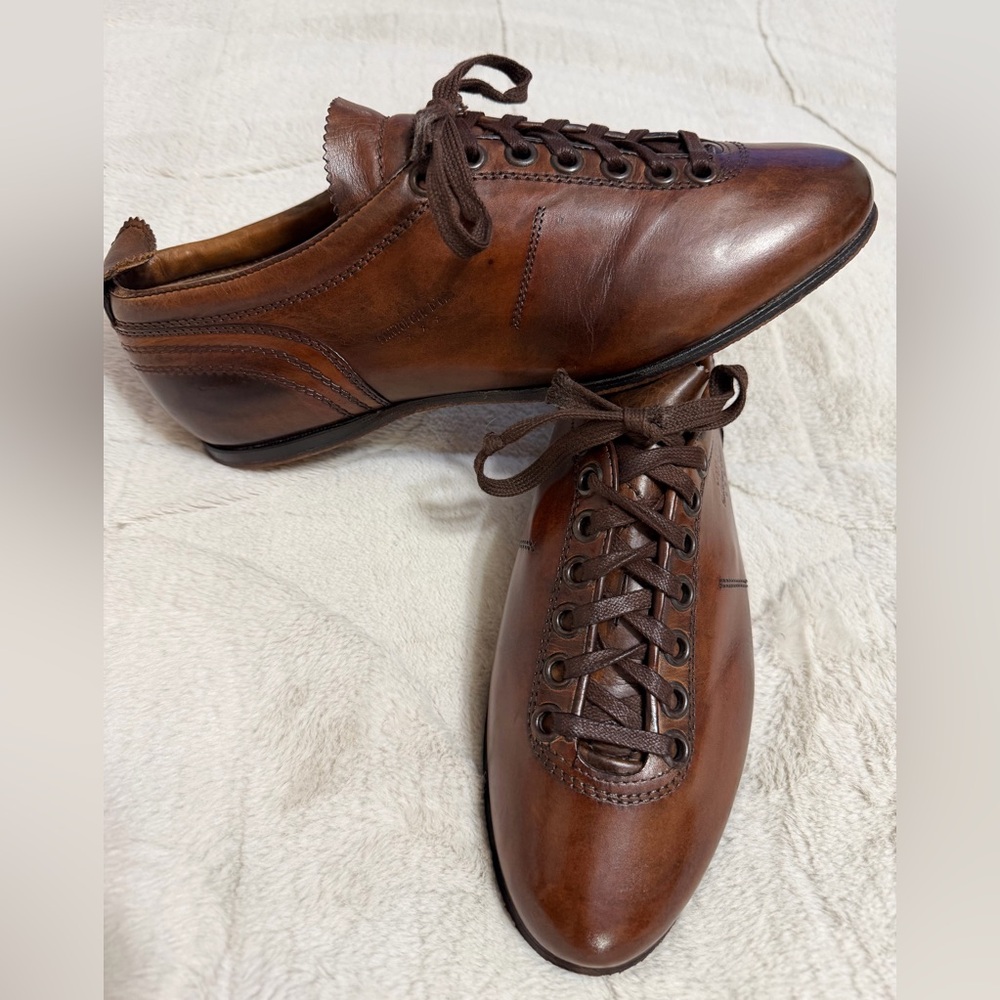 $400 Pantofola D’Oro Superleggera Superstar Extra Classic Leather Shoes 9.5 - Picture 2 of 10